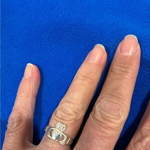 Sterling Silver Claddagh Ring Sz 5 1/2